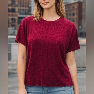 TanJay Vintage 90s Textured Top – Women’s Large Petite